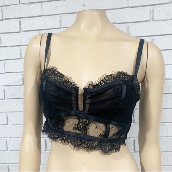 Free People Women’s Black Layer in Lace Bustier - Picture 12 of 12
